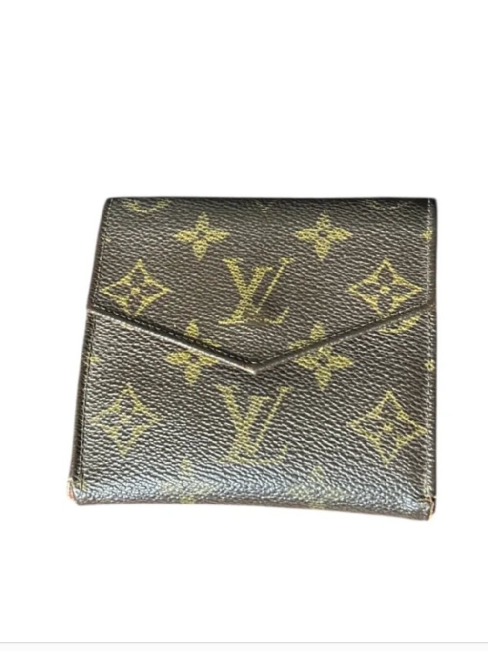 Authentic Vintage Louis Vuitton Brown Elise Monogram Snap Wallet
